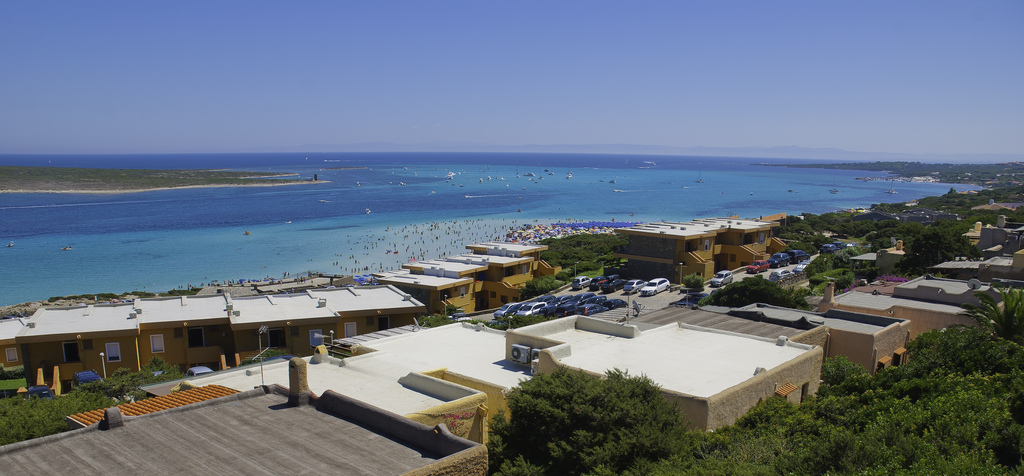 landscape of la pelosa beach in Stintino Sardinia Italy