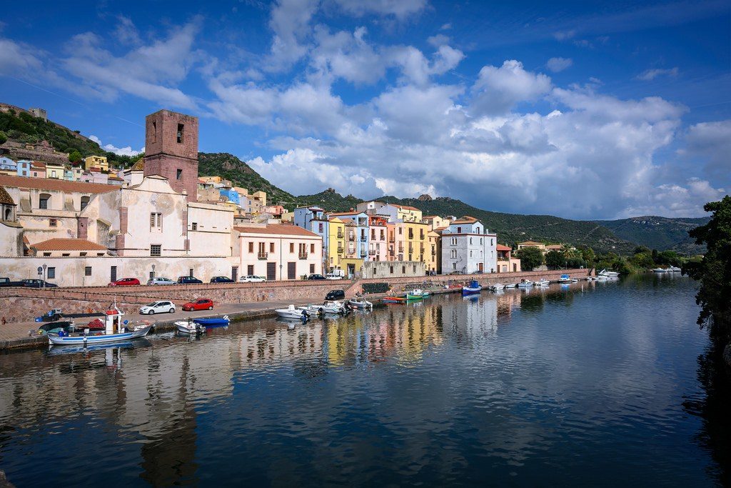 bosa town in sardinia