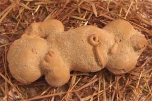 pane a forma di neonato